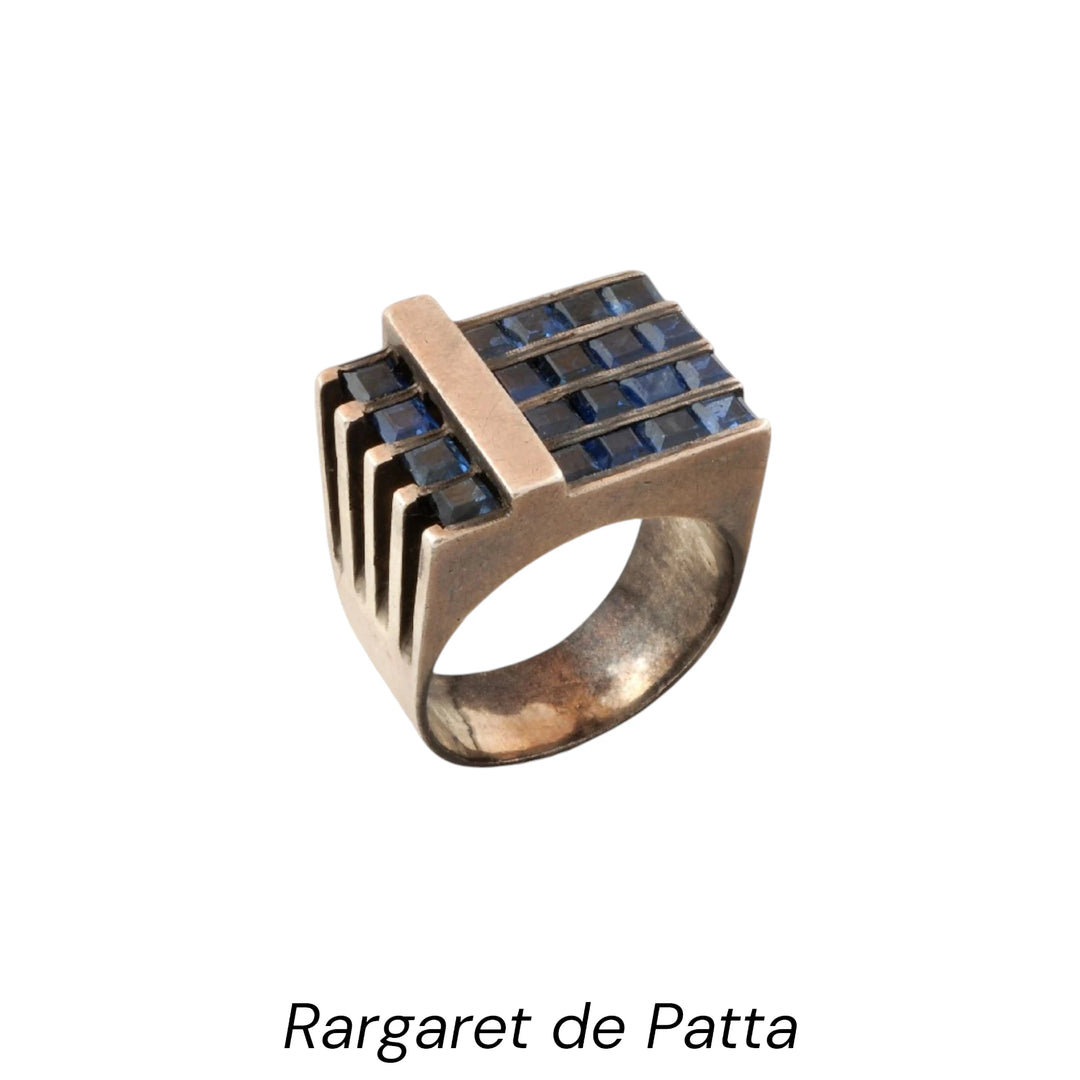 Margaret Patta's stunning ring collection. Handcrafted with precision, these rings showcase the beauty of high-quality materials and innovative design.