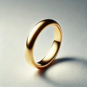 band yellow gold ring for man and woman- engagement ring design