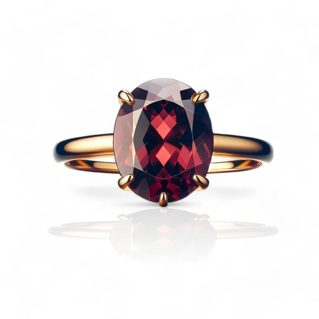 Red tormaline ring-Our meticulously crafted rings showcase breathtaking gemstones in timeless solitaire settings. Perfect for engagements