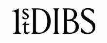 Logo of 1stDibs, a platform for exclusive luxury items, featuring gold jewelry and engagement rings, emphasizing the platform's focus on high-end designs and craftsmanship.